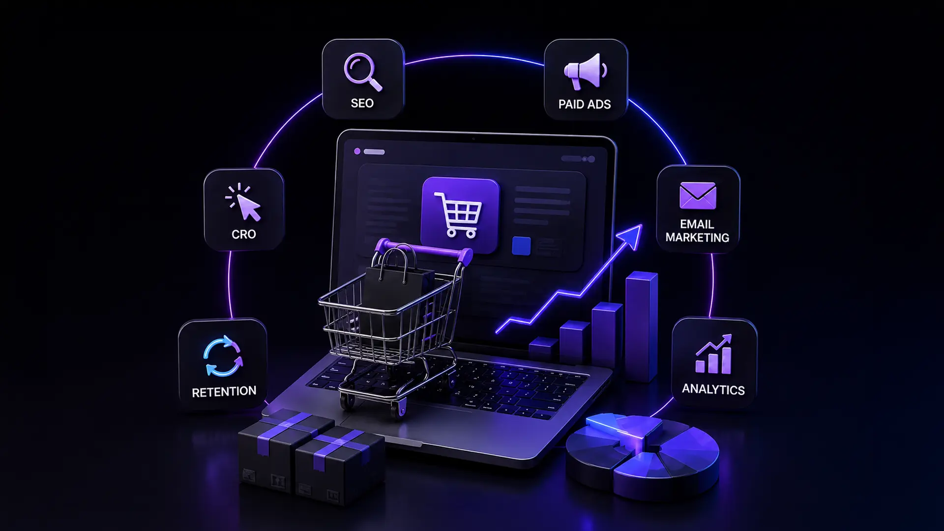 Key signs a business needs an ecommerce marketing agency, blog cover image by SilverXis